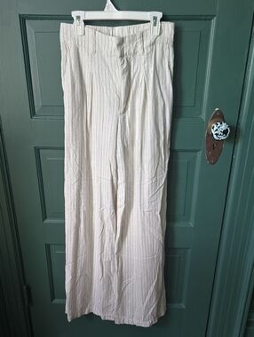 wild fable Cream Pants with Black Pinstripes